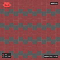 Interlock (Pasco) 50x50 cm · SQ55-163 · Vertical Running Bond 1/2 - Course Stripes