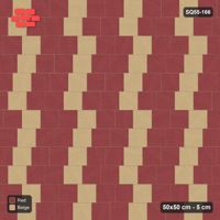 Interlock (Pasco) 50x50 cm · SQ55-166 · Running Bond 1/4 - Course Stripes