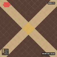 Interlock (Pasco) 50x50 cm · SQ55-173 · 45 Degree Stack - Cross and Centre Block