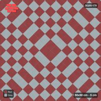Interlock (Pasco) 50x50 cm · SQ55-178 · 45 Degree Stack - Concentric Squares