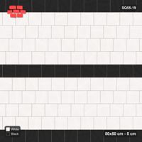 Interlock (Pasco) 50x50 cm · SQ55-19 · Running Bond 1/4 - Course stripes