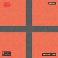 Interlock (Pasco) 50x50 cm · SQ55-191 · Stack Bond - Cross Inlay