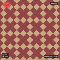 Interlock (Pasco) 50x50 cm · SQ55-197 · 45 Degree Stack - Argyle Diamond Lattice