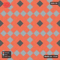 Interlock (Pasco) 50x50 cm · SQ55-199 · 45 Degree Stack - Argyle Diamond Lattice