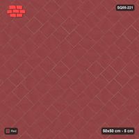 Interlock (Pasco) 50x50 cm · SQ55-221 · 45 Degree Running Bond - Single Colour - Kerb Frame