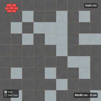 Interlock (Pasco) 50x50 cm · SQ55-232 · Stack Bond - Soft Tonal Blend