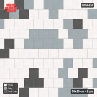 Interlock (Pasco) 50x50 cm · SQ55-235 · Running Bond 1/2 - Soft Tonal Blend