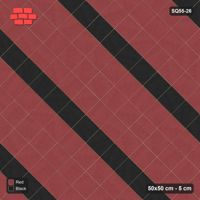 Interlock (Pasco) 50x50 cm · SQ55-26 · 45 Degree Stack - Diagonal stripes
