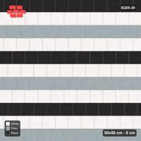 Interlock (Pasco) 50x50 cm · SQ55-30 · Running Bond 1/3 - Two-colour course stripes