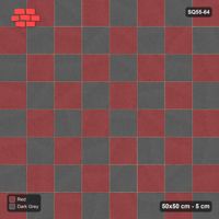 Interlock (Pasco) 50x50 cm · SQ55-64 · Stack Bond - Chess Board