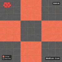 Interlock (Pasco) 50x50 cm · SQ55-86 · Stack Bond - Large Chess Board 3x3