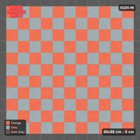 Interlock (Pasco) 50x50 cm · SQ55-96 · Stack Bond - Chess Board with Border - Kerb Frame