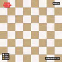 Interlock (Pasco) 50x50 cm · SQ55-98 · Stack Bond - Chess Board with Border