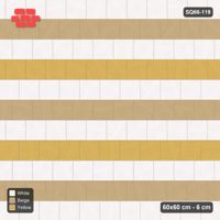 Interlock (Pasco) 60x60 cm · SQ66-119 · Third-Bond with Tri-Tone Course Stripes