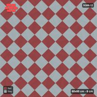 Interlock (Pasco) 60x60 cm · SQ66-12 · Diagonal Stack Checker