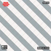 Interlock (Pasco) 60x60 cm · SQ66-128 · Diagonal with Tone Column Stripes