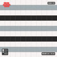 Interlock (Pasco) 60x60 cm · SQ66-135 · Tri-Tone Course Stripes