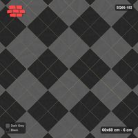 Interlock (Pasco) 60x60 cm · SQ66-152 · Kerb-Framed Diagonal with Double-Slab Checker Blocks