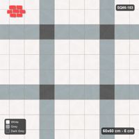 Interlock (Pasco) 60x60 cm · SQ66-183 · Kerb-Framed Wide Grid Lines with Dots