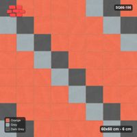 Interlock (Pasco) 60x60 cm · SQ66-186 · Diagonal Twin Lines