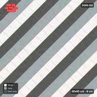 Interlock (Pasco) 60x60 cm · SQ66-205 · Diagonal Quarter-Bond with Three-Tone Courses