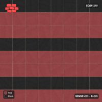 Interlock (Pasco) 60x60 cm · SQ66-210 · Accent Course Every Third with Single Slab Border