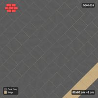 Interlock (Pasco) 60x60 cm · SQ66-224 · Diagonal Half-Bond with Centre Feature Band