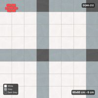 Interlock (Pasco) 60x60 cm · SQ66-232 · Wide Grid Lines with Dots