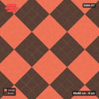 Interlock (Pasco) 60x60 cm · SQ66-237 · Diagonal with Triple-Slab Checker Blocks