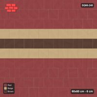 Interlock (Pasco) 60x60 cm · SQ66-240 · Half-Bond with Banded Centre Feature