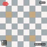 Interlock (Pasco) 60x60 cm · SQ66-243 · Checker with Corner Dots