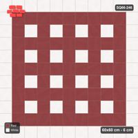 Interlock (Pasco) 60x60 cm · SQ66-246 · Dotted Grid with Single Slab Border
