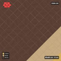 Interlock (Pasco) 60x60 cm · SQ66-248 · Diagonal with Tonal Row Gradient