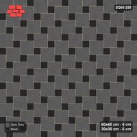 Interlock (Pasco) 60x60 cm · SQ66-255 · Offset Lattice, 30x30 Holes, Solid Slabs, 600 cm