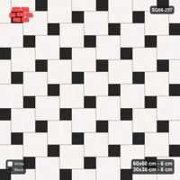 Interlock (Pasco) 60x60 cm · SQ66-257 · Offset Lattice, 30x30 Holes, Solid Slabs, 450 cm