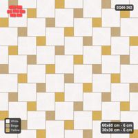 Interlock (Pasco) 60x60 cm · SQ66-262 · Offset Lattice, 30x30 Holes, Alternating Holes, Mirrored