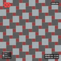 Interlock (Pasco) 60x60 cm · SQ66-264 · Offset Lattice, 30x30 Holes, Alternating Slabs, 570 cm