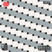 Interlock (Pasco) 60x60 cm · SQ66-276 · Offset Lattice, 20x20 Holes, Column Tones, Mirrored, 580 cm