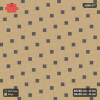 Interlock (Pasco) 60x60 cm · SQ66-277 · Offset Lattice, 20x20 Holes, Solid Slabs, 560 cm
