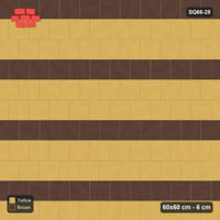 Interlock (Pasco) 60x60 cm · SQ66-28 · Half-Bond with Accent Courses