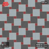 Interlock (Pasco) 60x60 cm · SQ66-284 · Offset Lattice, 20x20 Holes, Alternating Slabs, 420 cm