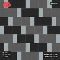 Interlock (Pasco) 60x60 cm · SQ66-293 · Slab Pair + 30x60 Plank Step, Pair Tones, Right, 420 cm