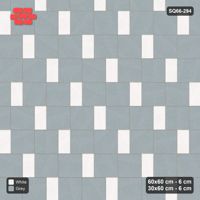 Interlock (Pasco) 60x60 cm · SQ66-294 · Slab Pair + 30x60 Plank Step, Solid Slabs, Left, Kerb