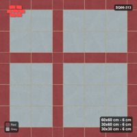 Interlock (Pasco) 60x60 cm · SQ66-313 · Panel Grid 2x3, 30 cm Lines, Dark Lines, Line Edges, 390 cm