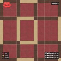 Interlock (Pasco) 60x60 cm · SQ66-318 · Panel Grid 2x2, 30 cm Lines, Alternating Lines, Line Edges