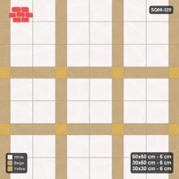 Interlock (Pasco) 60x60 cm · SQ66-320 · Panel Grid 2x2, 30 cm Lines, Accent Crossings, 480 cm