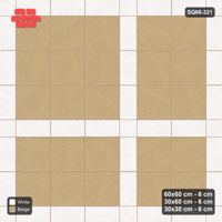 Interlock (Pasco) 60x60 cm · SQ66-321 · Panel Grid 3x2, 30 cm Lines, Dark Lines, Line Edges, 390 cm