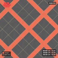 Interlock (Pasco) 60x60 cm · SQ66-324 · 45 Degree Panel Grid, 30 cm Lines, Dark Lines, Kerb, 460 cm