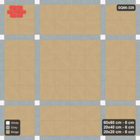 Interlock (Pasco) 60x60 cm · SQ66-328 · Panel Grid 2x2, 20 cm Lines, Accent Crossings, Line Edges