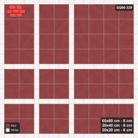 Interlock (Pasco) 60x60 cm · SQ66-329 · Panel Grid 2x2, 20 cm Lines, Dark Lines, Line Edges